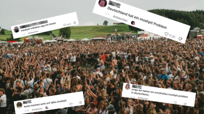 Menschenmenge auf Festival