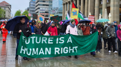 Klimaaktivisten bei einer Friday for Future Demo