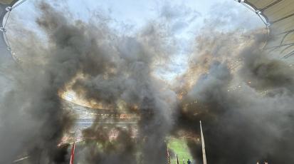 Proteste in der MHP Arena.