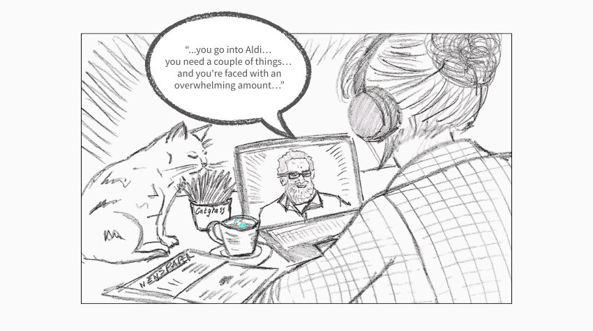 a man and a woman having an online call