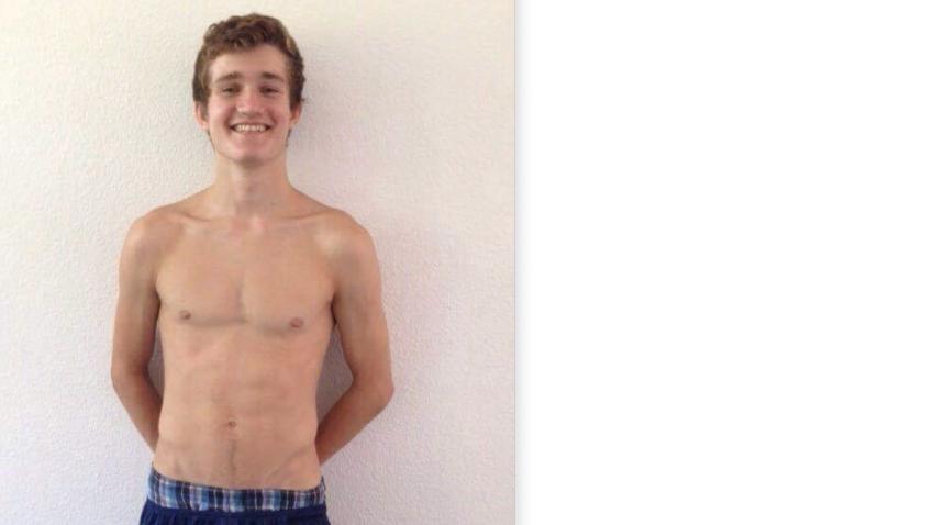Marcel hat bereits als Teenager den Körper eines Leistungssportlers.