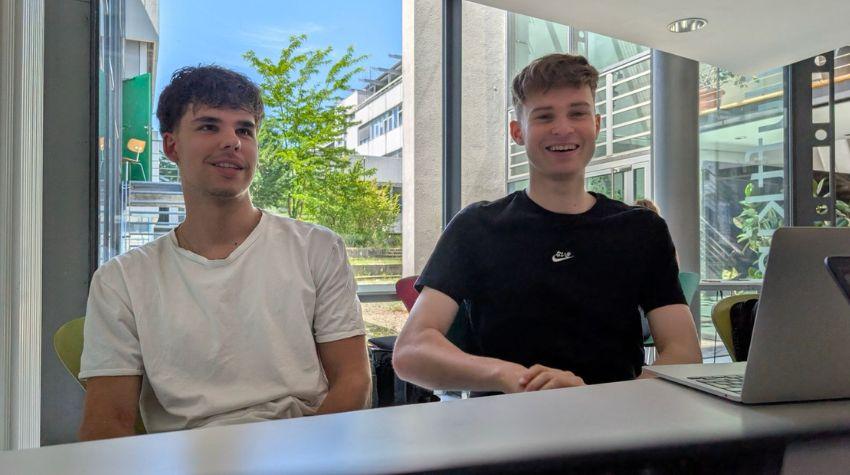 Von links nach rechts: Georg Bühler und Mateo de Frenne