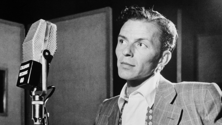 Frank Sinatra im Tonstudio