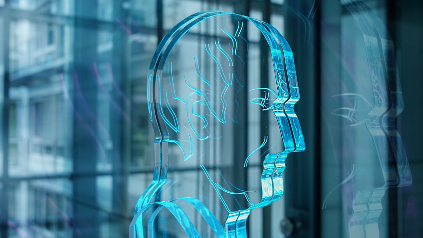 Leibniz-Preis Büste aus Glas