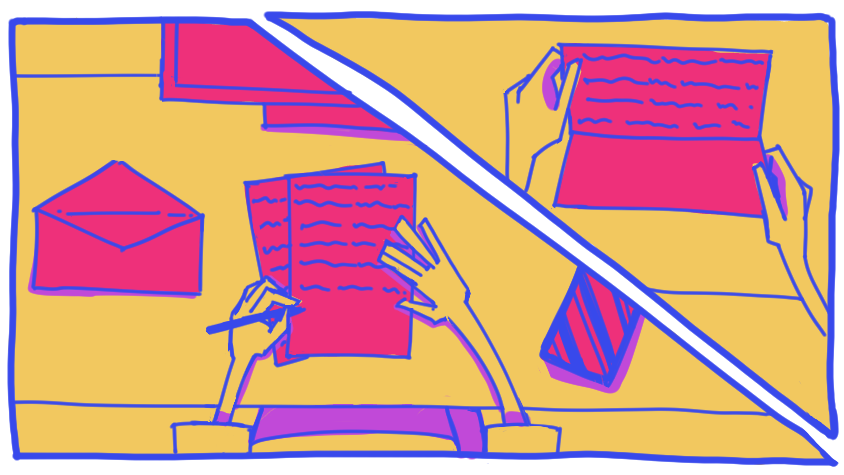 Ich schreibe einen Brief an die KI.