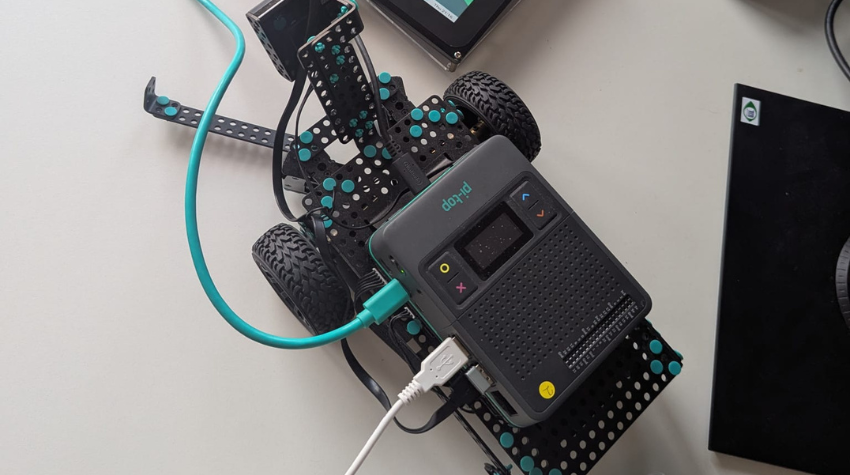 der gesamte Roboter von oben