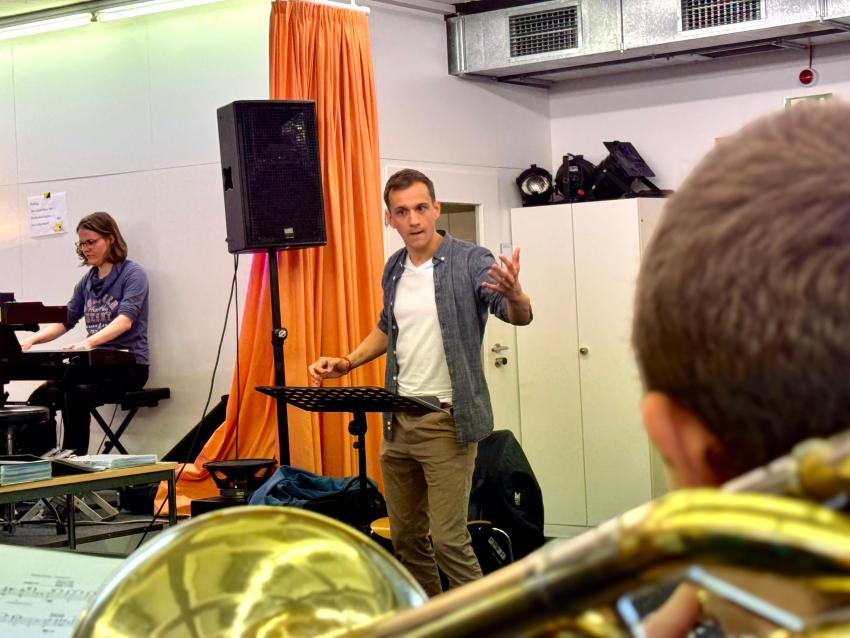 Florian Jungermann, Gründer und Dirigent der HdM Big Band „MAJAM"