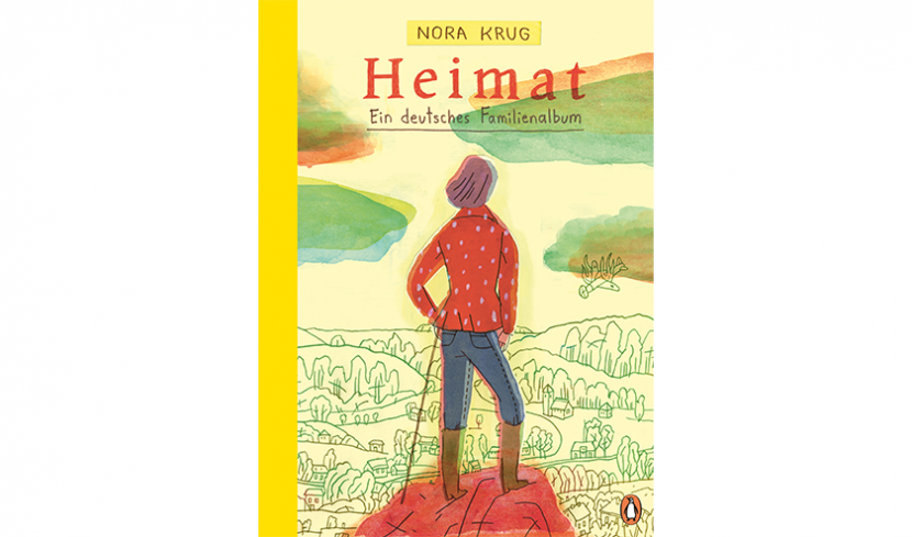The German cover of Nora Krug's Graphic Novel „Belonging“. (In german: „Heimat“)