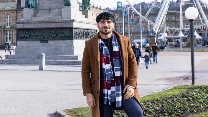 Mustafa Arab im Porträt