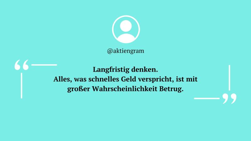 @aktiengrams Meinung zu schnellem Geld