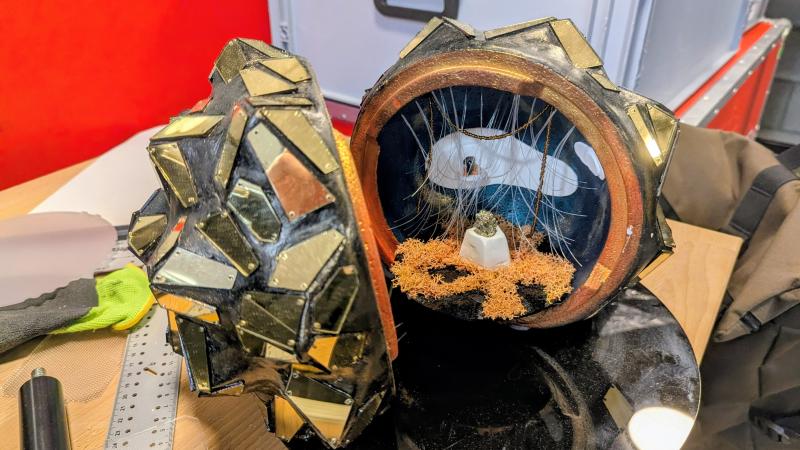 Ein erster Miniatur-Prototyp der Kapsel