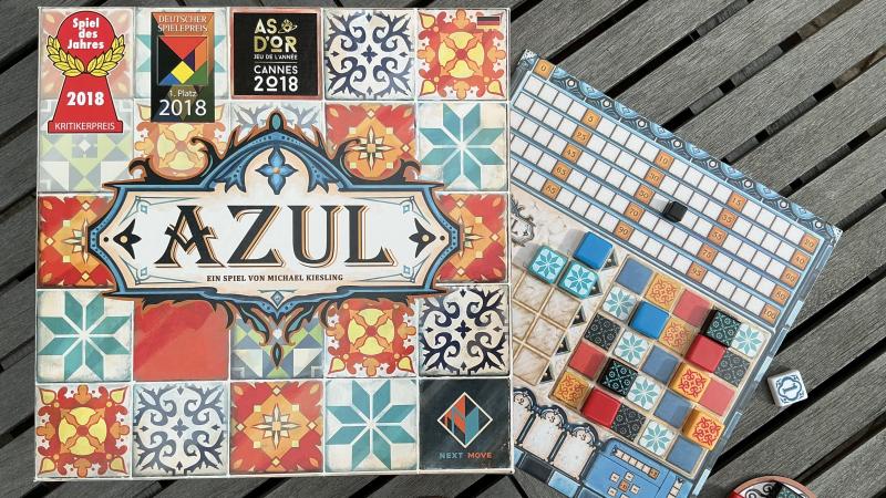 Spielekarton des Spiels Azul