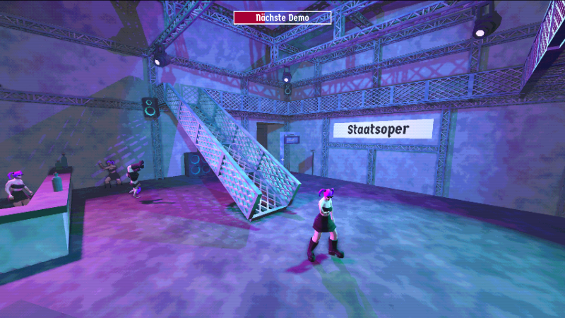 Die Haltestelle „Staatsoper" im Spiel