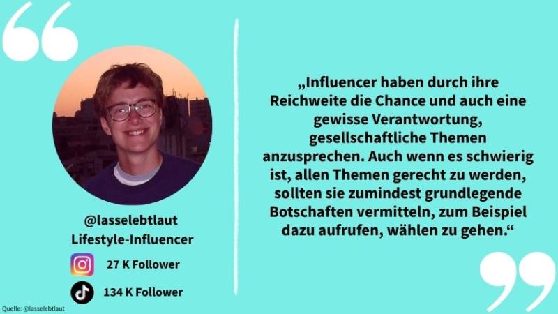 Influencer @lasselebtlaut über Reichweite und Verantwortung