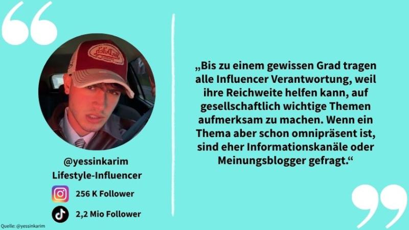 Influencer @yessinkarim über Reichweite und Verantwortung