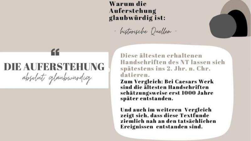 Post zum Thema Auferstehung