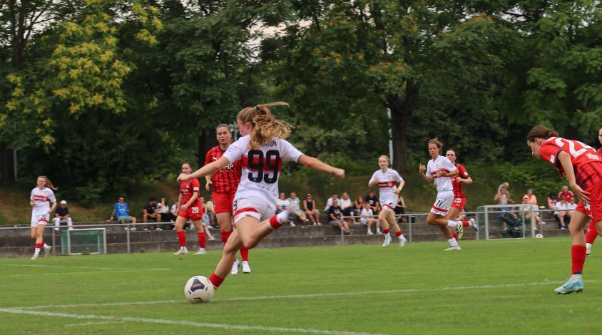 Eine Spielerin des VfB Stuttgarts